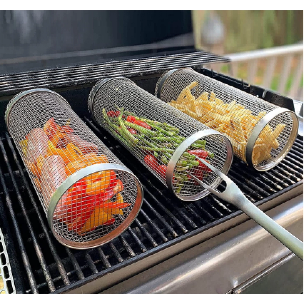 Stainless Steel Grill Outdoor Picnic Camping Barbecue Cooking Supplies Leakproof Stainless Steel Grill Outdoor Picnic Camping Barbecue Cooking Supplies Leakproof