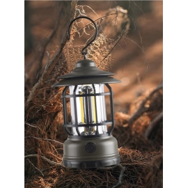 Camping Light USB Recharge Portable Tent Lanterns Battery Retro Lamp