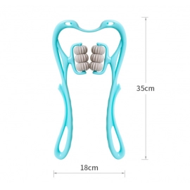 Cervical Spine Massager Swan Shape Six-wheel Pressing Manual Massage 