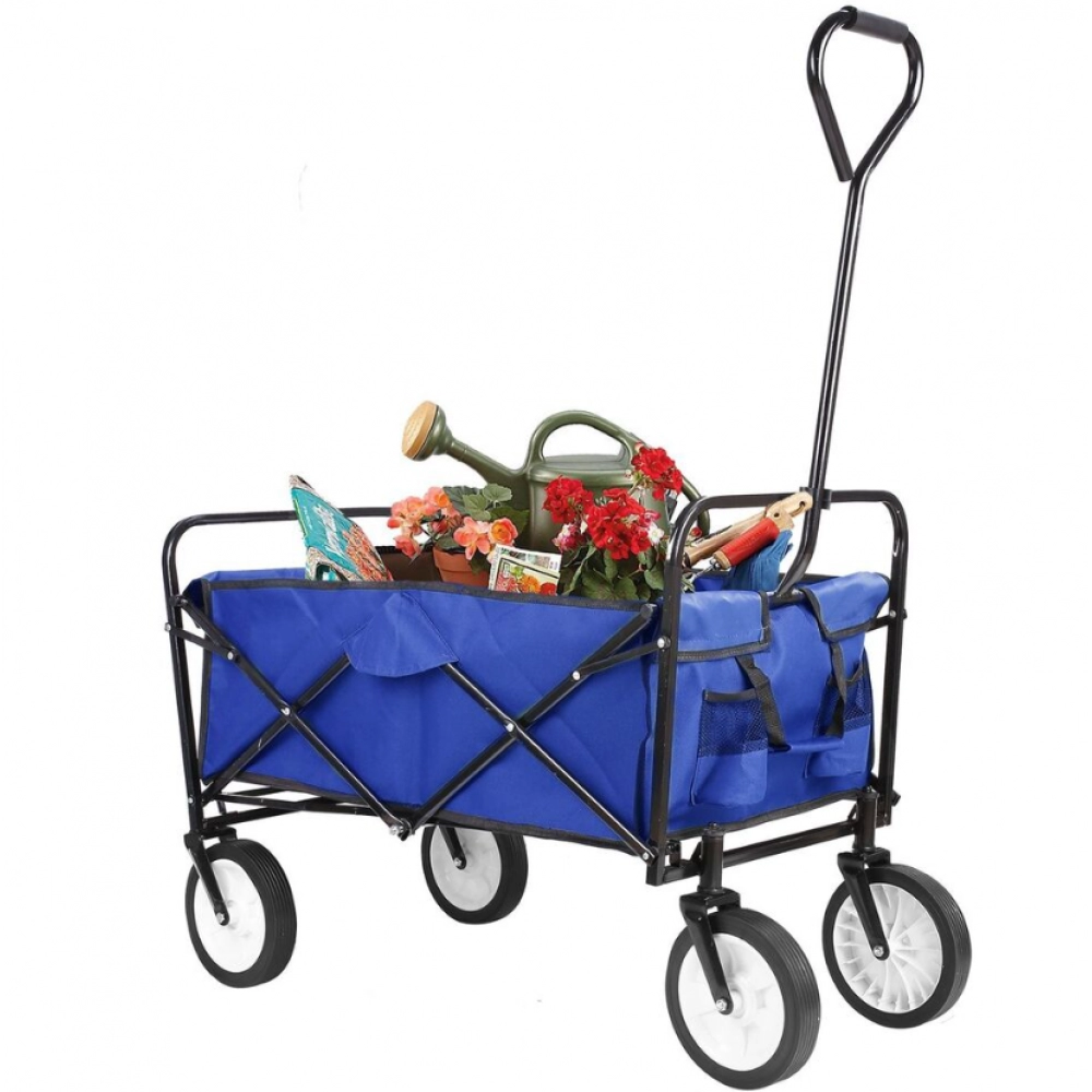 Garden Carts Outdoor Camping Cart with Wheels Garden Supplies Folding Cart Picnic 