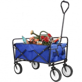 Garden Carts Outdoor Camping Cart with Wheels Garden Supplies Folding Cart Picnic 