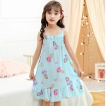 Girls Princess Nightdress Baby Girl Pajamas Girl Nightdress Sleeveless Dress