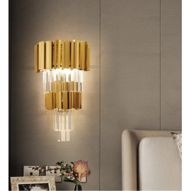 Gold Wall Lamps Led Bedsides Lights For Bedroom Living Room  Indoor Home