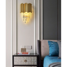 Gold Wall Lamps Led Bedsides Lights For Bedroom Living Room  Indoor Home